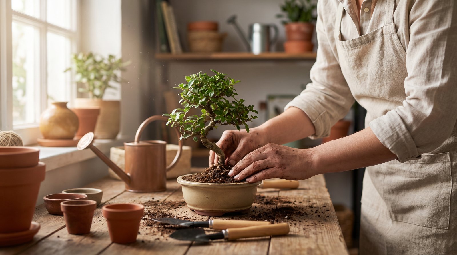高清动漫视频-盆栽换盆视频教程